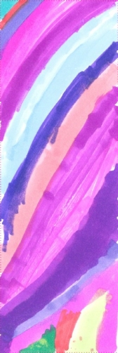 waves of purple and blue