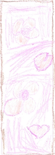 Pink hearts and flowers