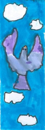 bird flying in the sky