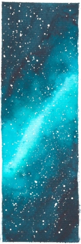 watercolor milky way