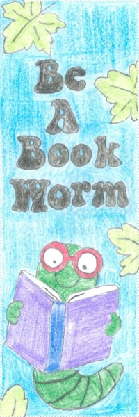 Be a book worm, with a worm reading a book
