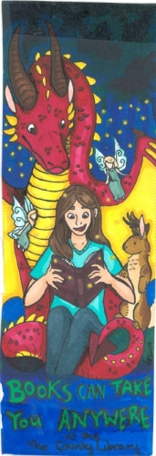 Books can take you anywhere, magical creatures